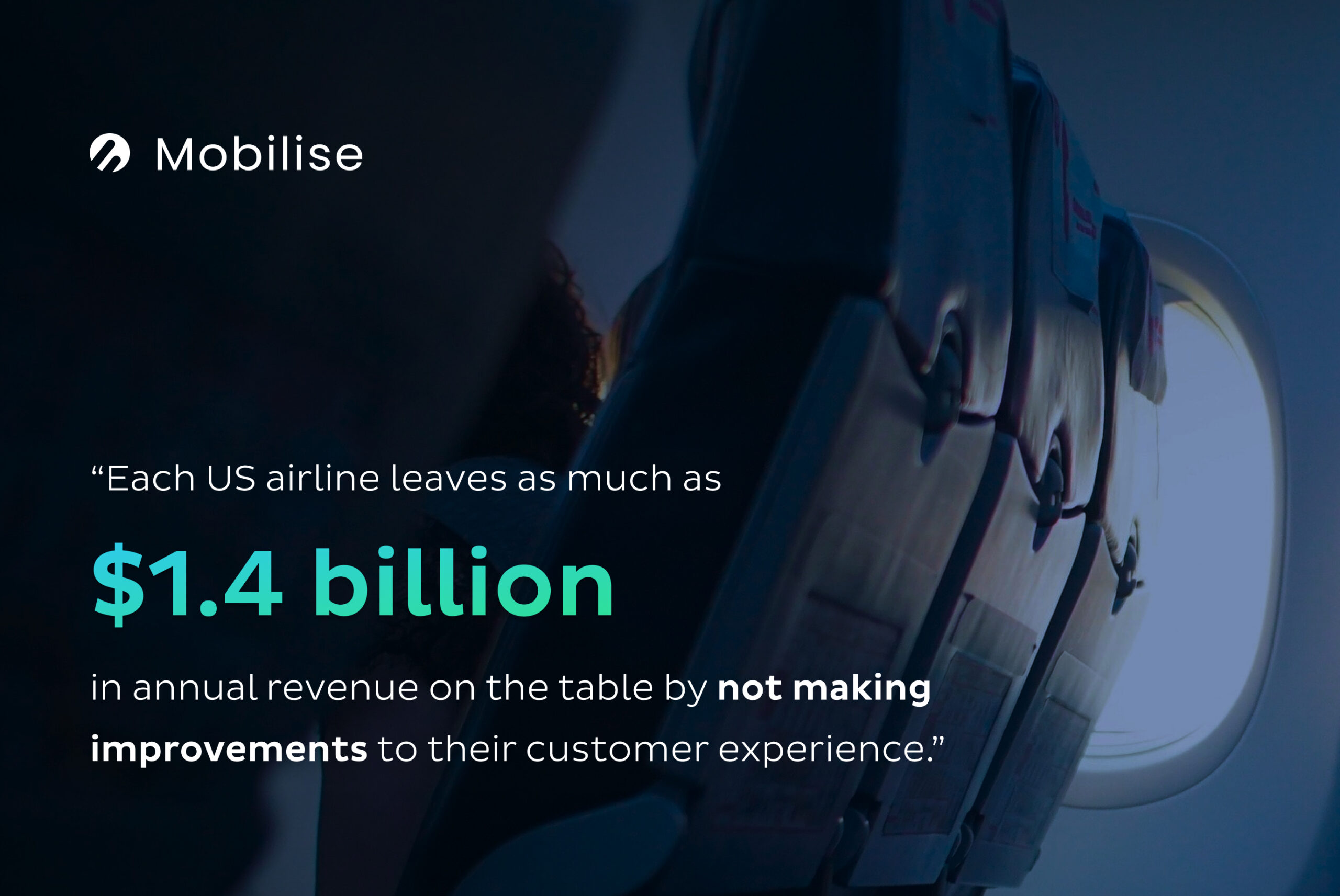 Each US airline leaves as much as .4 billion in annual revenue on the table by not making improvements to their customer experience. Each US airline leaves as much as .4 billion in annual revenue on the table by not making improvements to their customer experience.
