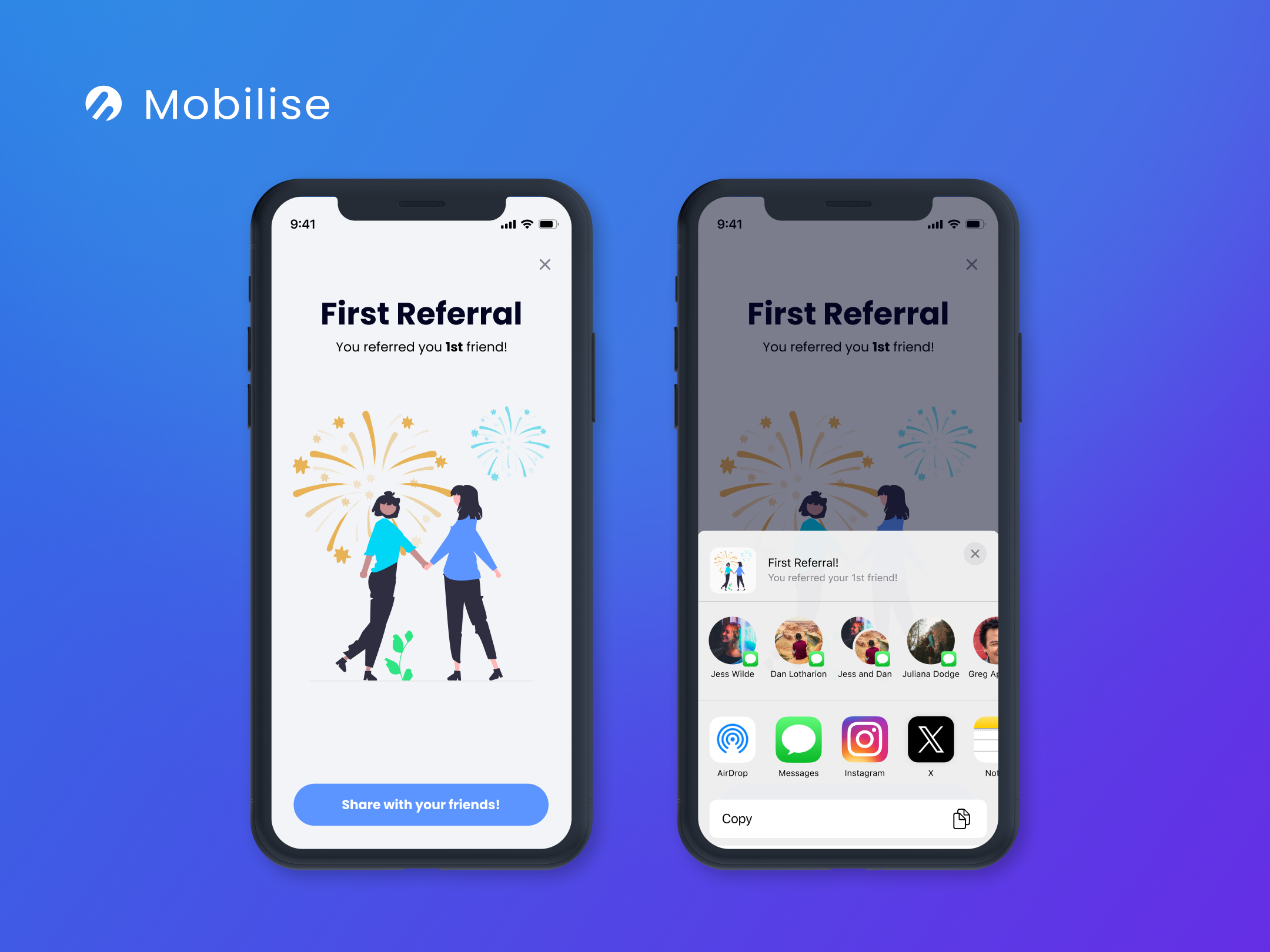Share Achievement - in-app Share Achievement - in-app