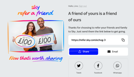 Sky friend referral Sky friend referral