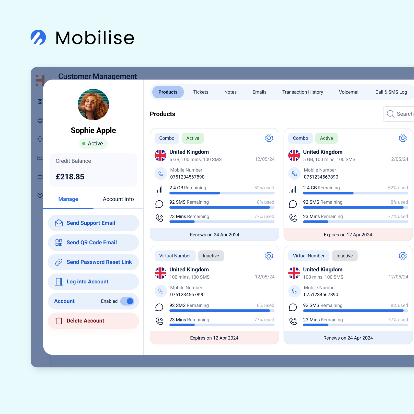 Telecom CRM software: Customer Management & Subscription Lifecycle Control Telecom CRM software: Customer Management & Subscription Lifecycle Control